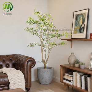 Vente <span class=keywords><strong>en</strong></span> gros de fleurs artificielles de bougainvilliers <span class=keywords><strong>en</strong></span> <span class=keywords><strong>pot</strong></span>, fausses fleurs réalistes pour la décoration de la maison et de l'hôtel, avec peu d'entretien - Product Image 2