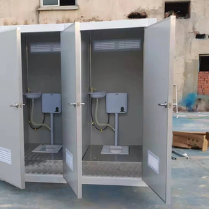 Cabina de inodoro móvil para exteriores de acero con panel sándwich VIP prefabricado de estilo moderno para adultos uso doméstico portátil - Product Image 4
