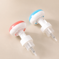 Kepala Pompa Busa Bentuk Bunga OEM 43/410, Pompa Dispenser Busa Plastik PP untuk Sabun Cair Cuci Tangan, Kemasan Kosmetik