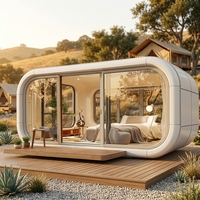 Cabine préfabriquée autonome de 5m avec salle de bain intégrée, cabine de champ modulaire avec toilettes, chambre à coucher, climatiseur, etc. – Cabine portable Apple