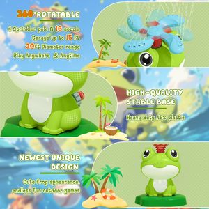 Giocattolo da <span class=keywords><strong>Baseball</strong></span> con Spruzzatore d'Acqua per Bambini, Gioco Estivo 2 in <span class=keywords><strong>1</strong></span> a Forma di Rana per Feste in Giardino - Product Image 4