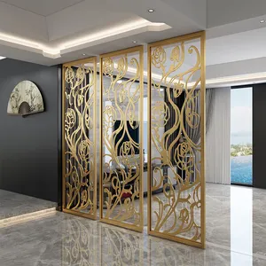2021 beliebte einfache Hotellobby Restaurant Gold weiß schwarz Wandte iler Wohnzimmer