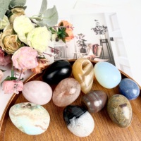 Produits en gros en vrac : Œuf de cristal spirituel en pierre naturelle pour Halloween, articles de décoration intérieure et cadeaux