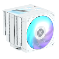 Refroidisseur d'air pour processeur FEZCOOL AZ770 à double tour, liaison cuivre-aluminium, ventilateur PWM à faible bruit, compatible avec 1700/AM4/AM5 ARGB