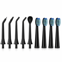 Ensemble de soins bucco-dentaires portable rechargeable 2 en 1, brosse à dents électrique sonique pour un nettoyage en profondeur, irrigateur buccal étanche pour usage domestique