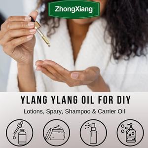 Biologische Ylang Ylang etherische olie voor lichaamsmassage, 100% natuurlijke Ylang olie voor huidverzorging, aroma, zeep en kaarsen. - Product Image 4