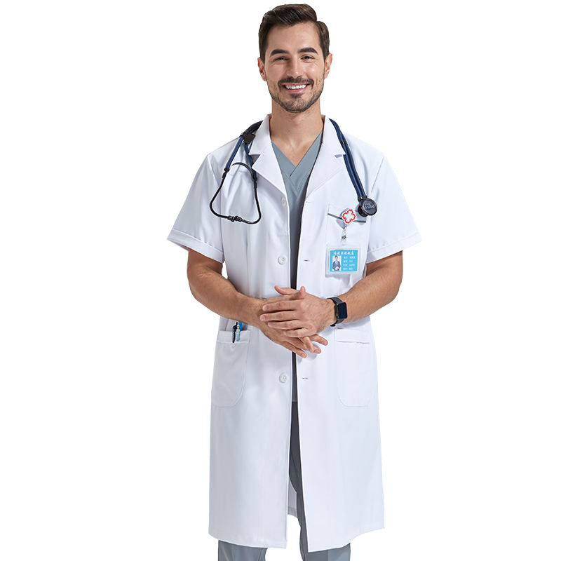 Manica corta da uomo grigia