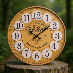 Horloge murale (33,5 cm) JUSTAMINUTE Ocra antico 21439 - Product Image 3