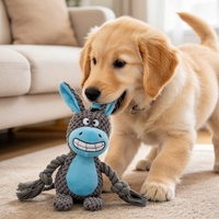 Jouet à mâcher pour animaux de compagnie, en polyester, pour l'entraînement et le nettoyage des dents, pour chiens et chats, jeu intérieur et extérieur