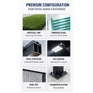 Terrain de padel extérieur haut de gamme pour projets de clubs internationaux - Product Image 4