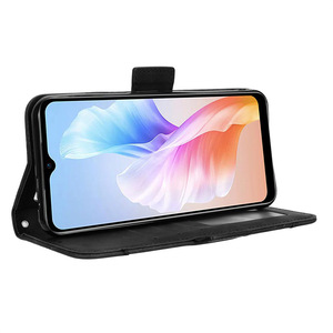 Étui portefeuille à rabat en cuir à rayures végétales avec emplacements multi-cartes pour téléphone <span class=keywords><strong>Doogee</strong></span> <span class=keywords><strong>X98</strong></span>/<span class=keywords><strong>X98</strong></span> <span class=keywords><strong>Pro</strong></span> - Product Image 5