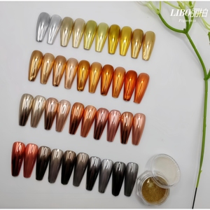 2026 New Arrivals Magic Mirror <b>Chrome</b> <b>Powder</b> <b>Nail</b> Art Coating Pigment Super Smooth <b>Chrome</b> <b>Powder</b> - Product Image 4