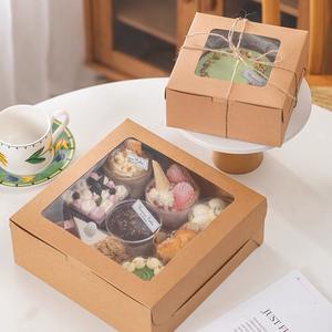 白色牛皮纸盒透明窗金色铝内饰纸板哑光层压-用于烘焙食品饼干甜点<span class=keywords><strong>Gi</strong></span> - Product Image 5