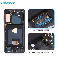 Honfly 6.7 "téléphone portable Lcds pour Samsung Galaxy S21 + S21 Plus 5g G996 écran tactile Lcd avec remplacement d'écran d'assemblage de cadre