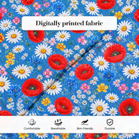 Tissu uni 100 % coton à tombé fluide, 56-60 pouces, idéal pour les robes grandes tailles, acceptant les commandes personnalisées OEM/ODM et les commandes mixtes sous marque privée.