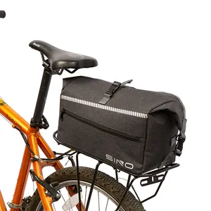 Manufacture Bike rear rack bag long travel bicycle pannier bags sport cycling shoulder bag for bike