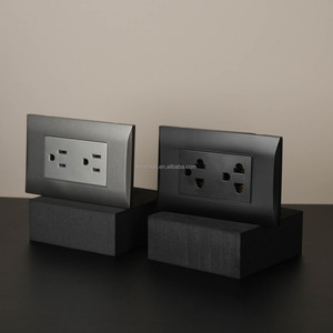 Slim Vàng textura110v 220V lớn một 1 gang hiện đại ổ cắm tường cung cấp điện ferreteria En chung - Product Image 1