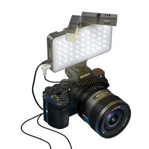 Mamen RGB <span class=keywords><strong>LED</strong></span> video ánh sáng nhiếp ảnh Ánh sáng Microphone với microphone 2 trong 1 xách tay ánh sáng cho máy ảnh vlog thiết bị - Product Image 6