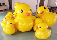 Canard gonflable géant d'extérieur en PVC de 0,6 mm étanche Canard gonflable jaune populaire pour les événements