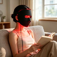 Masque facial LED portable en silicone à ondes de 660 nm et 850 nm, directement de l'usine