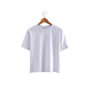 T-shirt da <span class=keywords><strong>donna</strong></span> in cotone personalizzabile con logo, <span class=keywords><strong>basic</strong></span>, tinta unita, estiva, a maniche corte, stampabile - Product Image 6
