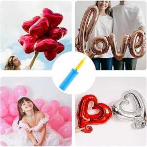 Pompe à <span class=keywords><strong>ballon</strong></span> manuelle à double <span class=keywords><strong>action</strong></span> bidirectionnelle, compresseur d'air portable à double entrée pour ballons - Product Image 5