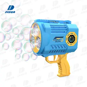 Electric Bubble Maker Popular Party Toy Juguete Burbuja Light up Bubble Blower 36 Holes Continuous Launch Bubble Gun Toy