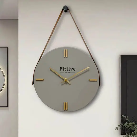 Custom clock metal corner 11.5 Inch Modern Luxury Decorative Wall Clock Home Decor