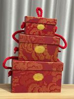 Boîte cadeau carrée portative Evergreenwrap pour le Nouvel An du Cheval, écologique, biodégradable, recyclable, style chinois, vente en gros