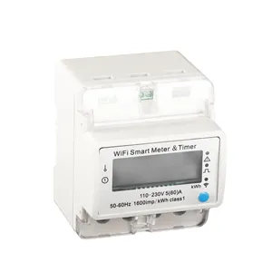 Single Phase Din Rail Wireless Smart WIFI Energy Meter Digital Electricity Meter TImer