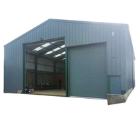 Structure en acier préfabriquée hangar d'entrepôt poteau métallique préfabriqué grange kits de construction à ossature en acier à vendre