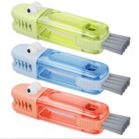 Brosse thermos 6 couleurs 3 motifs crocodile/fleur avec boucle de suspension et poignée en plastique pour biberons, couvercles thermos et boîtes à lunch