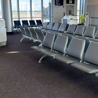 Chaises d'attente modernes en acier inoxydable pour salles d'attente d'hôpitaux, gares, hôtels, métros, aéroports, écoles et gymnases