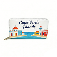 Großhandel Kamerun Kaukasus Kap der Guten Hoffnung Kap Verde Inseln Caroline Charlotte Themen-Souvenir Leder-Geldbörse