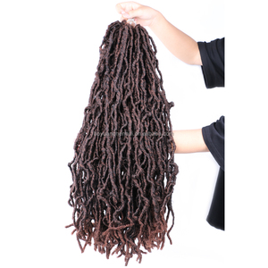 Vente en gros et dropshipping : Faux Locs Ginger Butterfly 18, 30 et 24 pouces, Ondulations profondes lâches, Prêt à expédier, Blond 36 pouces pour Soft Locs Wave - Product Image 3