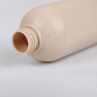 La maison De Bain Shampooing Vide Pompe Cosmétique Emballage Bouteille En Plastique De Paille De Blé
