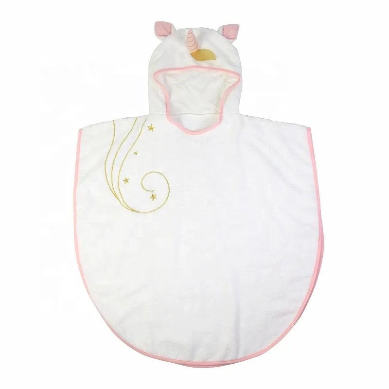 Toalla con capucha para bebé, Poncho de baño en forma de Animal, bata de algodón, cubierta de baño para niños pequeños