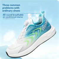 Chaussures décontractées pour hommes à fermeture Twist Dial sans lacets, en maille respirante et amortie, OEM ODM, logo personnalisé, marque privée