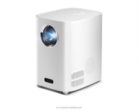 Projecteur LED WiFi Portable Mini LCD 720P/1080p 4K Intelligent avec Mise au Point Manuelle, Vidéo Cinéma Domestique de Poche pour Stéréo 3W