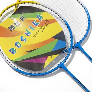2024 New 100% 1 Star Original High Quality Ferroalloy Badminton Racket Set Professional Racquets With Ball Bag