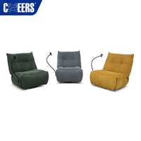 Fauteuil pivotant de salon en tissu MANWAH CHEERS pour hôtel, mobilier démontable, fauteuil inclinable rotatif une place, canapé