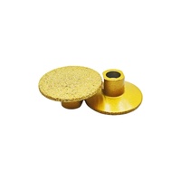 CHENGHO Tête de meulage plate brasée Diamant+Acier Grain 60/80 pour le polissage des carreaux de quartz et des joints de comptoirs sur meuleuse d'angle