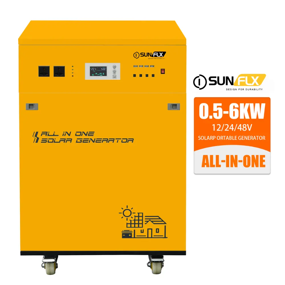 Sunflx Solar-Ups Stroomopwekking Voor Airconditioner Snelste Opladen Zonnepaneel Back-Up Generator Thuis Zonne-Energie Generator Systemen