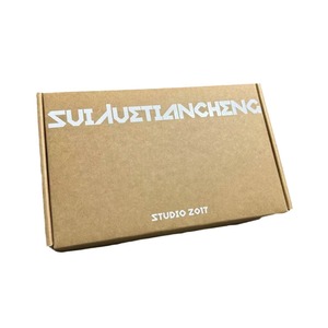 Extra Hard Zipper Kraft Paper <b>Box</b> Rectangle 200gsm Three Layer Logistics Packaging <b>Clothes</b> Storage <b>Box</b> - Product Image 5