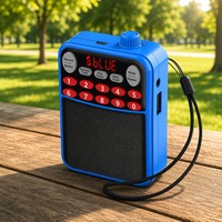 Radio numérique portable et haut-parleur avec écran, carte TF, lecteur USB, radio FM, batterie rechargeable 5.0 pour une utilisation en extérieur