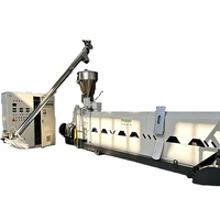 Ligne de granulation à anneau d'eau PP PE pour plastique dur recyclé, système de recyclage automatique PLC à découpe sous-marine