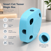 Mainan Kucing Anti Gores Aman Tahan Lama Tidak Beracun Langsung dari Pabrik untuk Anak Kucing, Mainan Interaktif Aman untuk Hewan Peliharaan, Desain Otomatis 7 Lubang