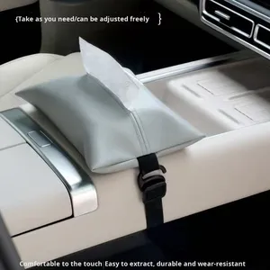 Caixa de Lenços de Luxo em Couro BRM - Suporte para Visor Solar e Descanso de Braço - Product Image 3