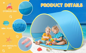 Protection solaire anti-ultraviolet Jouet pour enfants <span class=keywords><strong>Petite</strong></span> maison Étanche Pop-Up Tefal Tissu enduit d'argent Camouflage <span class=keywords><strong>Tente</strong></span> portable - Product Image 4