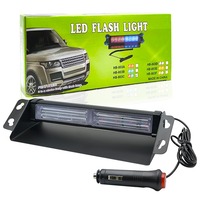 Vente en gros de feux de signalisation d'urgence LED pour voiture, feux de signalisation de danger clignotants, feux de signalisation de danger clignotants COB rouge bleu pour voiture